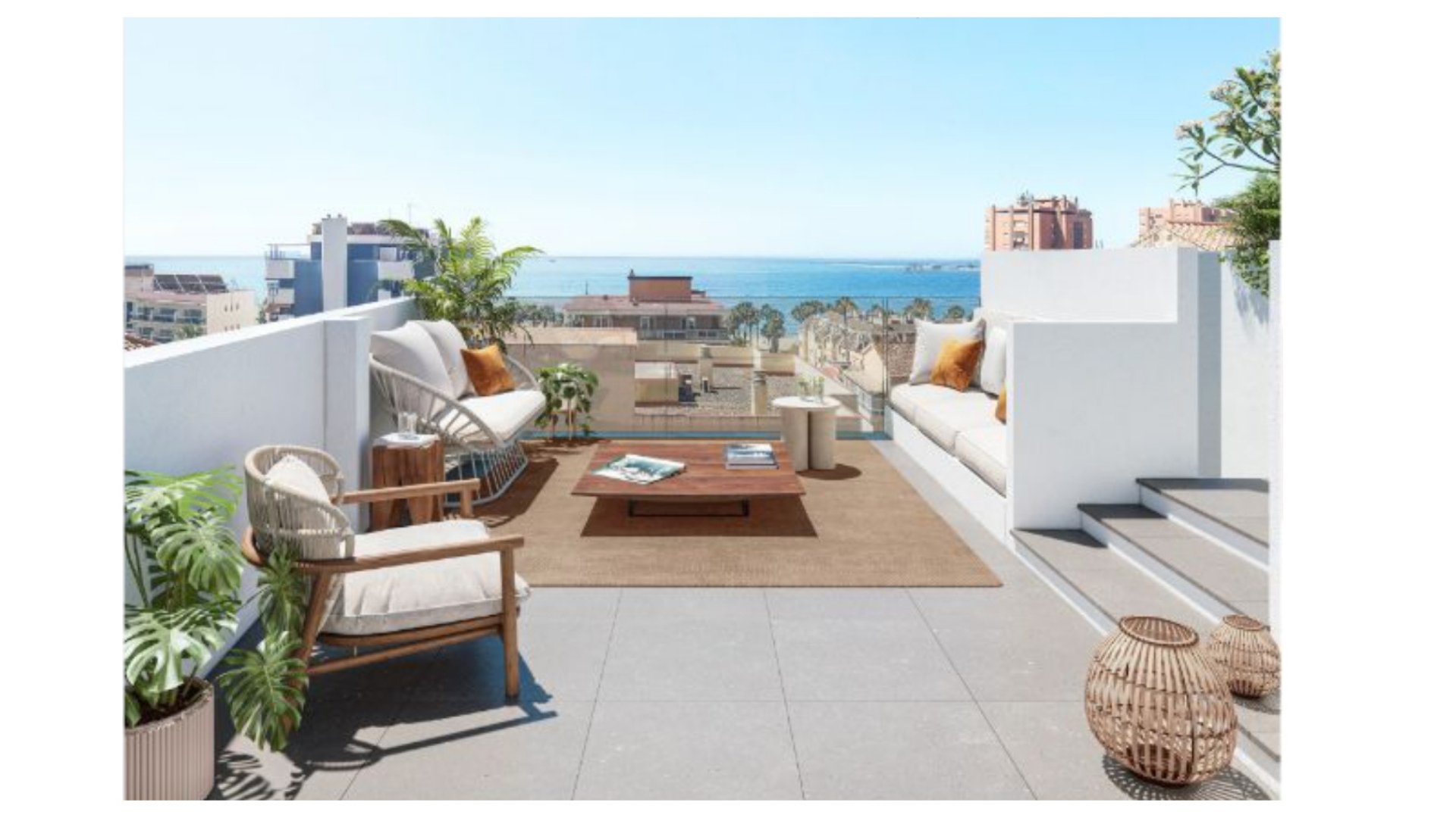 Monte Sancha 28: Exclusivo residencial con una vivienda con terraza y vistas al mar en Málaga.