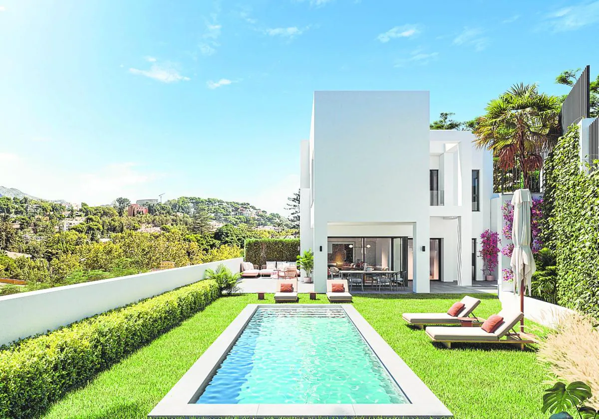 Apamares: Exclusive luxury semi-detached houses in Malaga East, 200 meters from the beach.