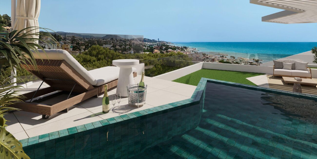Finca Avignon: Viviendas exclusiva en Málaga Este con vistas al mar