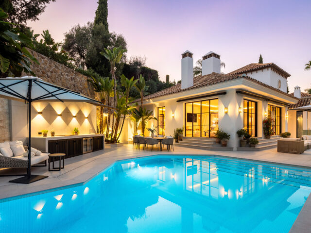 Villa Skyfall, mediterranean‑styled residence with sea and mountain vistas in La Quinta